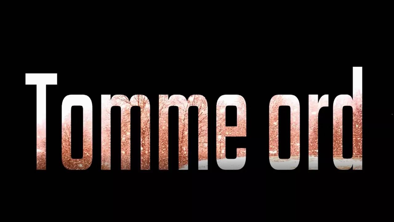 Tomme ord